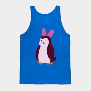 Pink Bow Penguin Tank Top